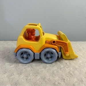 Green Toys Scooper Front End Loader Toy Truck & Driver Yellow Orange